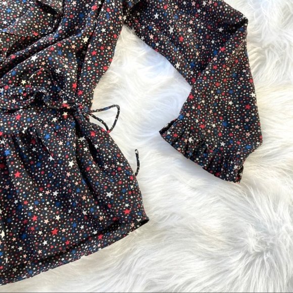 Madewell Silk Blouse Starry Night Size XS - Picture 11 of 15